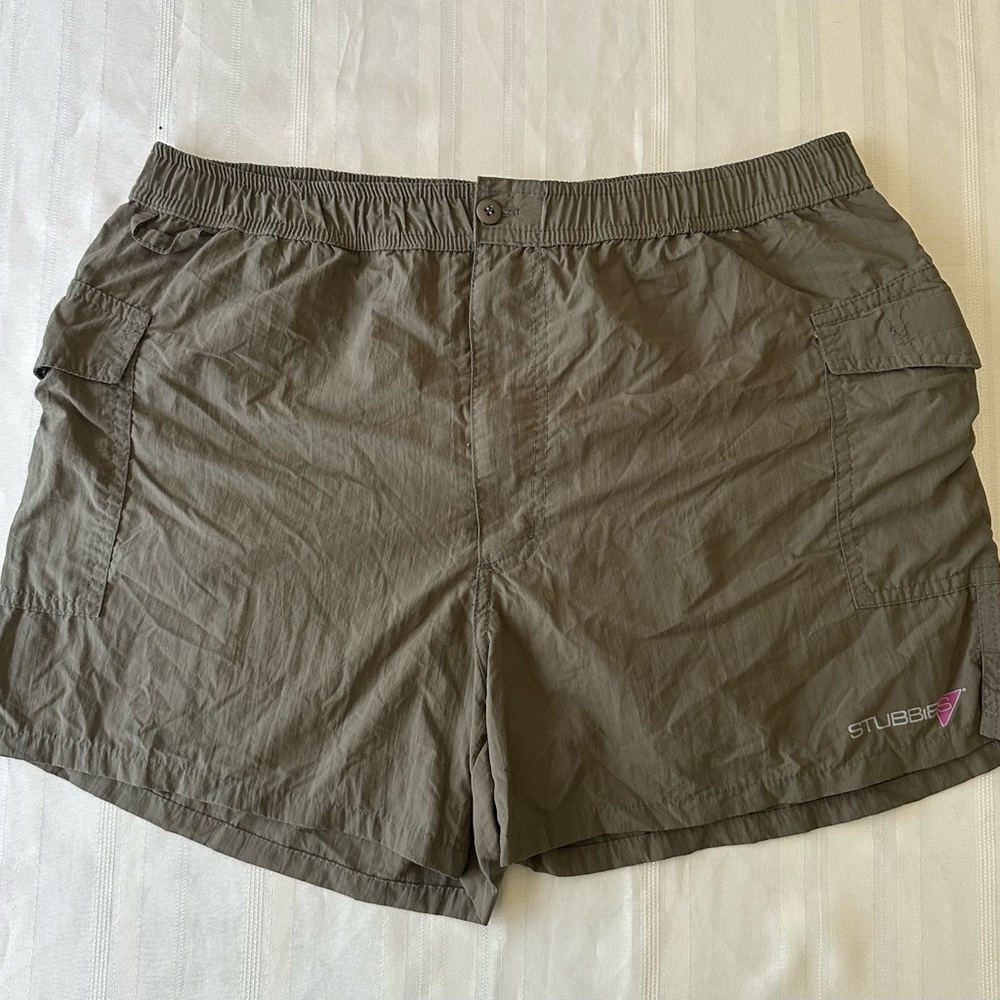 STUBBIES Shorts Vintage Gray Beach Surf Skate Mens Size 32